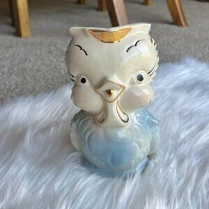 Vintage 1950s Shawnee Pottery Blue Bird Pitcher